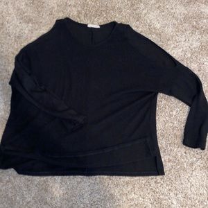 Black open shoulder long sleeve
